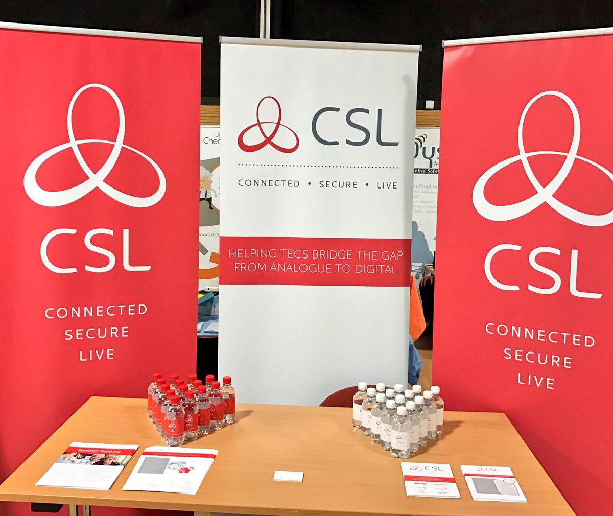CSLGroupLtd's tweet photo. Good morning from the #UKTHC MarketPlace in Wrexham - visit our stand to find out how to provide TECS when a phone line isn't available https://t.co/3jiQE1P3XN