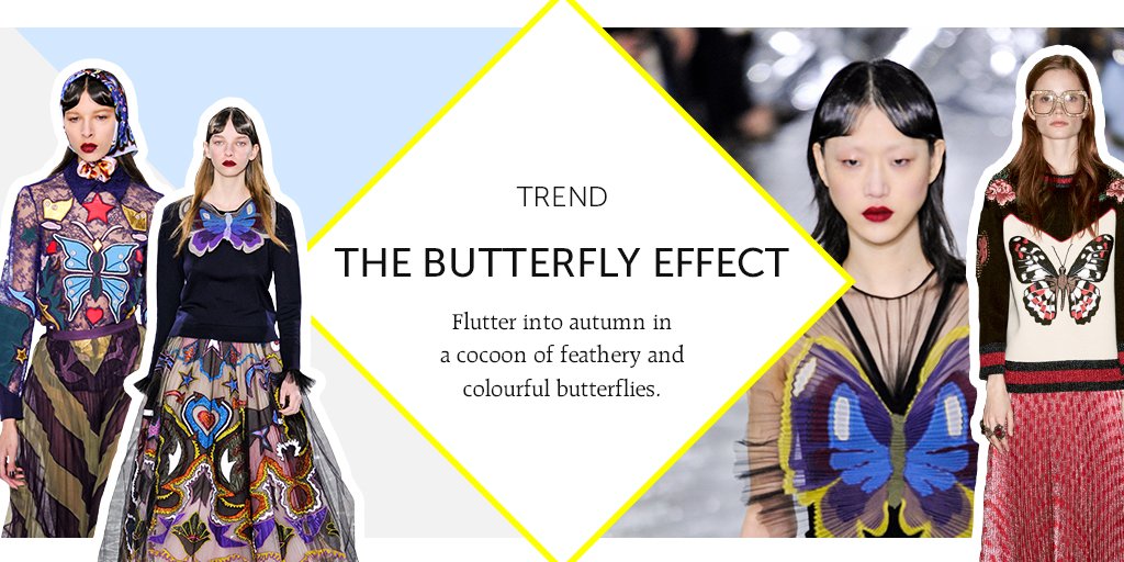 Flutter into autumn in a cocoon of feathery and colourful butterflies... bit.ly/2cQFyhu #AW16 #autumn #fallfashion