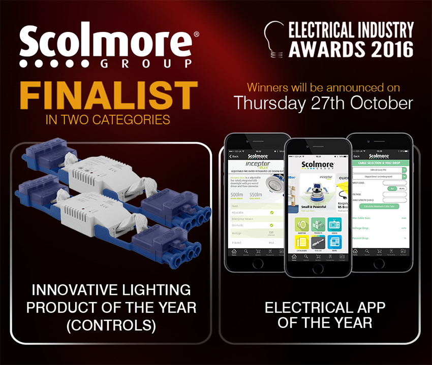 ClickScolmore's tweet photo. We are proud to be finalists in two categories for the Electrical Industry Awards 2016 @elecawards
https://t.co/3q1sg5ald1 https://t.co/3AmHGEGyXk