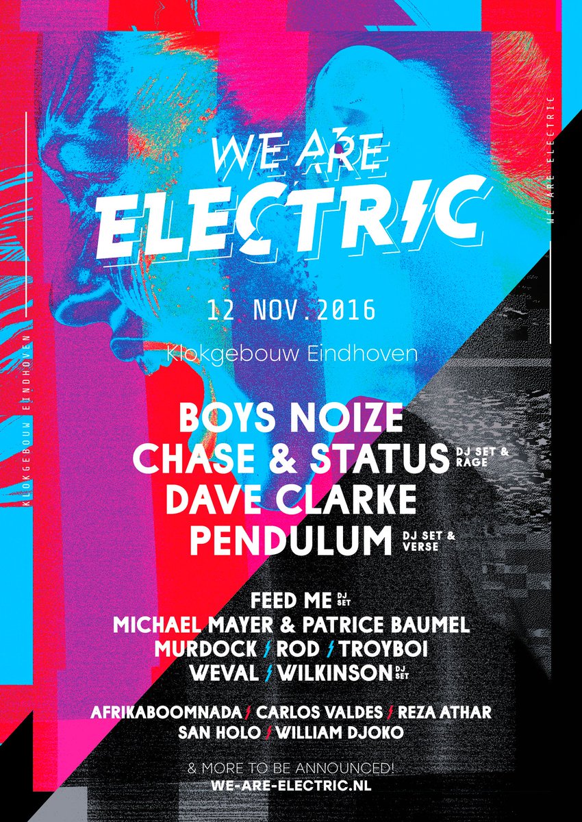 4 verse namen voor WAE Klokgebouw!
BOYS NOIZE 🔥 WILKINSON DJ SET 🔥 MURDOCK 🔥 AFRIKABOOMNADA
&amp; more to be announced!