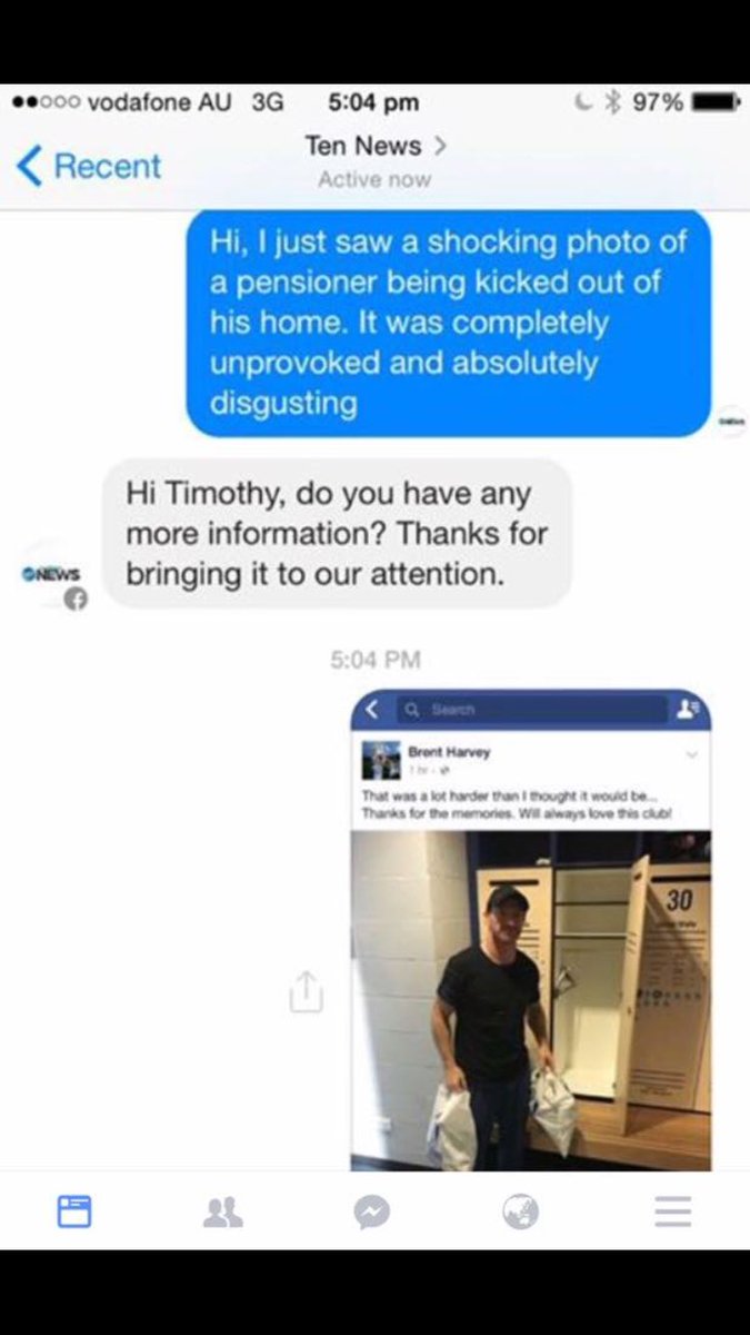This is an absolute ripper 😂 @tennewsmelb <a href="/Boomer_29/">Brent Harvey</a> #AFL