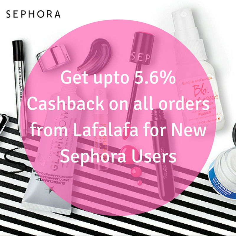 LafaLafaHK's tweet photo. Get upto 5.6% Cashback on all orders for New Sephora Users from #Lafalafa https://t.co/lAenoATWyC https://t.co/K7u81Z5nMb