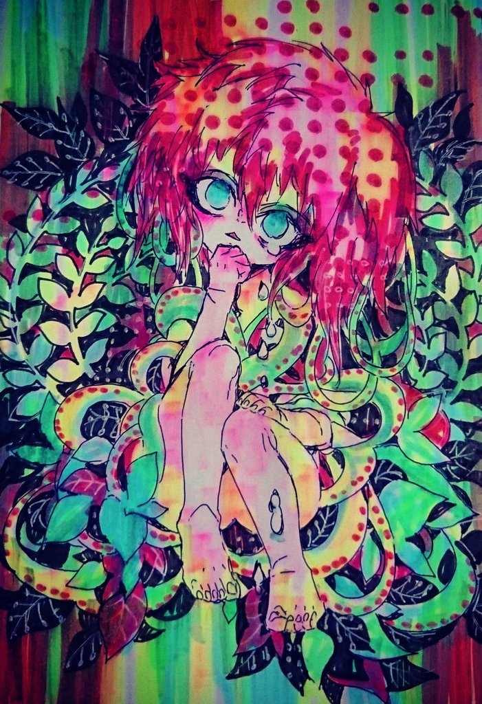 蛍光ペン絵を流して蛍光ペン民を増やそう