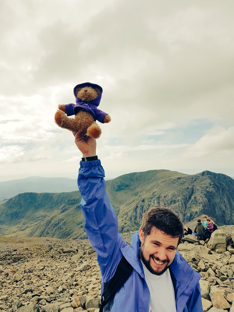 Bernard on top of Scafell pike enjoying the view! <a href="/GreatOrmondSt/">Great Ormond Street Hospital for Children</a> <a href="/js_northeast/">JS_Northeast</a> @Neil_Middlemass <a href="/SDEBDD/">simon ewins</a> #bernardsadventure