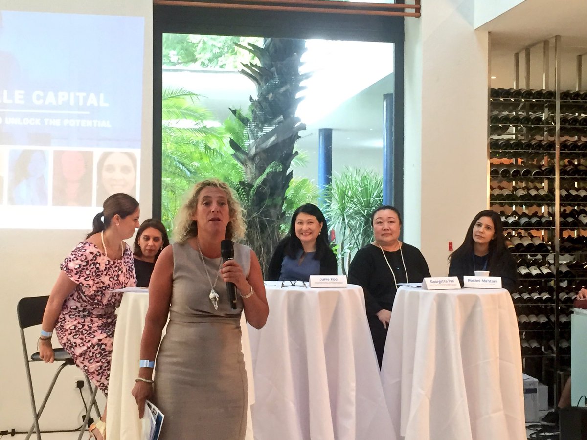 CampaignAsia's tweet photo. .@JWT_Worldwide's @TamaraIngram introducing the #FemaleCapital panel in partnership with @femalefounders #SpikesAsia https://t.co/pdtw55dKfh