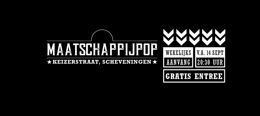 PopScheveningen's tweet photo. Vanavond Maatschappijpop met Y-Mara, Timberwood en @NoMoreJackBand! in Café de Maatschappij #Keizerstraat #Scheveningen https://t.co/ldl5SNhcc2