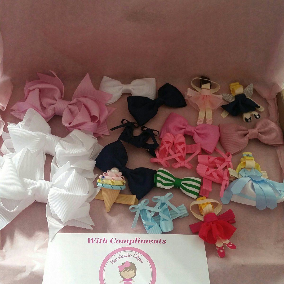 Happy post day, home to my first order from <a href="/BowtasticClips/">Bowtastic Hair Accessories</a> my little prinny will be delighted to see these bows when she finishes nursery x