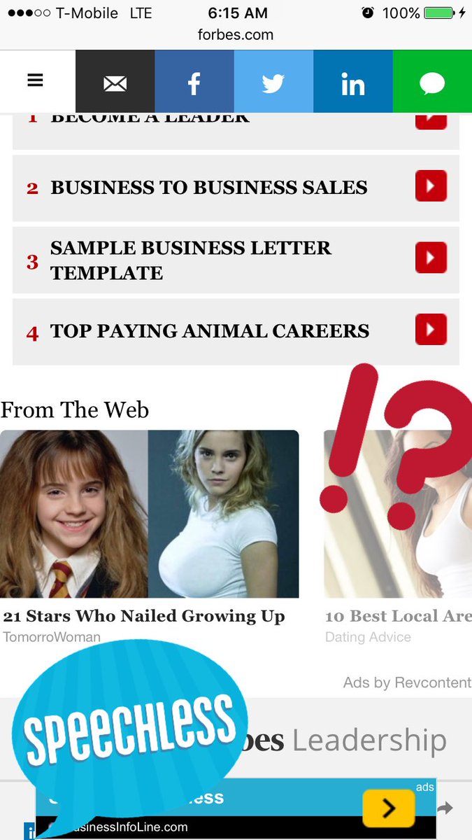 Top paying animal careers / Emma Watson with a photoshopped boob job?! The click bait is strong this AM.