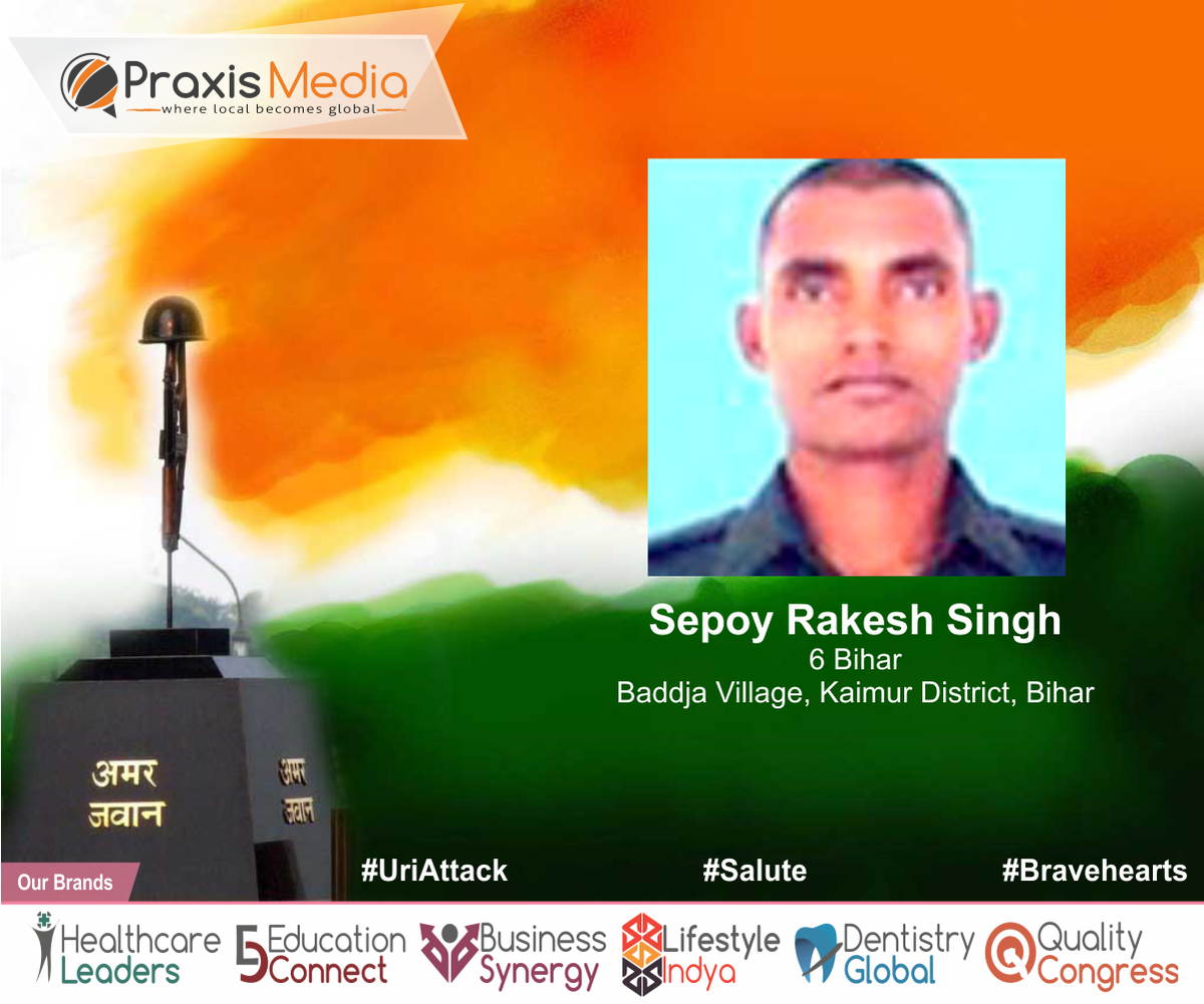 PraxisMediaGrp's tweet photo. paying homage 2 the brave martyrs of #UriAttack.Let the sacrifice nt go in vain! #StopTerrorAttack #IndianArmy #WorldPeaceDay #Bravehearts https://t.co/6Pr4gBKtbP