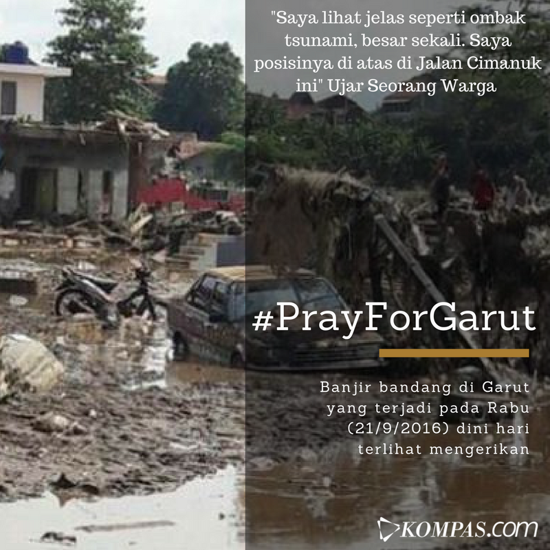 kompascom's tweet photo. "Saya lihat jelas seperti ombak tsunami, besar sekali" Ujar seorang warga #PrayForGarut
https://t.co/nOOHzr6IoE https://t.co/A0YdIHxA1d