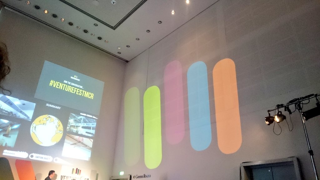 Handyall's tweet photo. This is without doubt the highest quality pitching I have seen at any #innovation event. Here at #VenturefestMCR https://t.co/VL460yYdfw