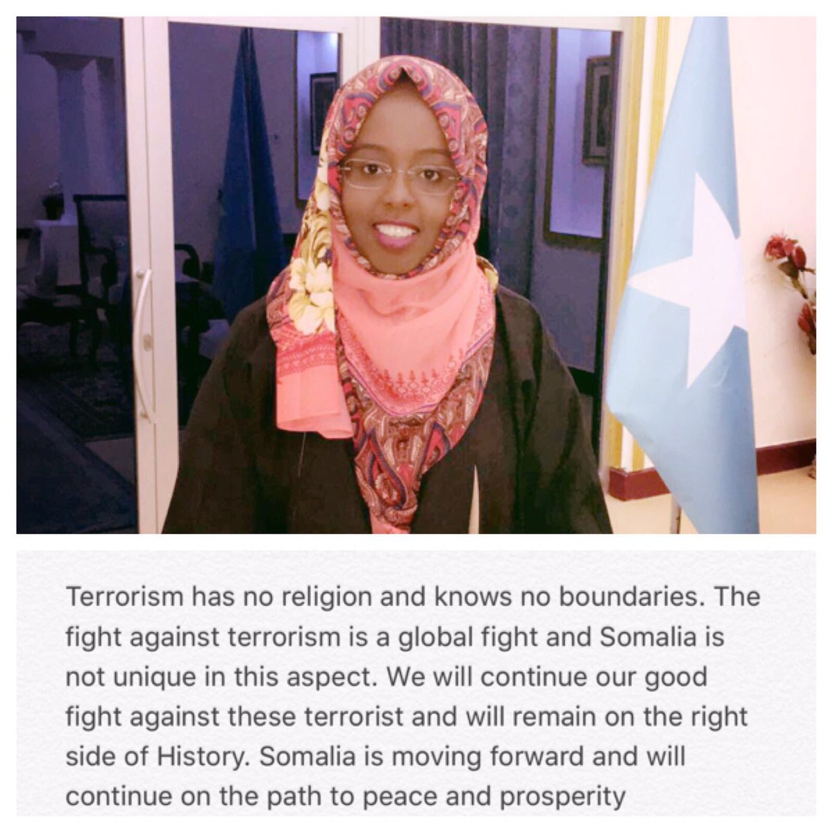 save_int's tweet photo. Meet Ilhan! A Leader, active promoter of Somali Youth Policy & strong institutions! We celebrate Ilhan! #Save4Peace https://t.co/CDZCXJkxlC