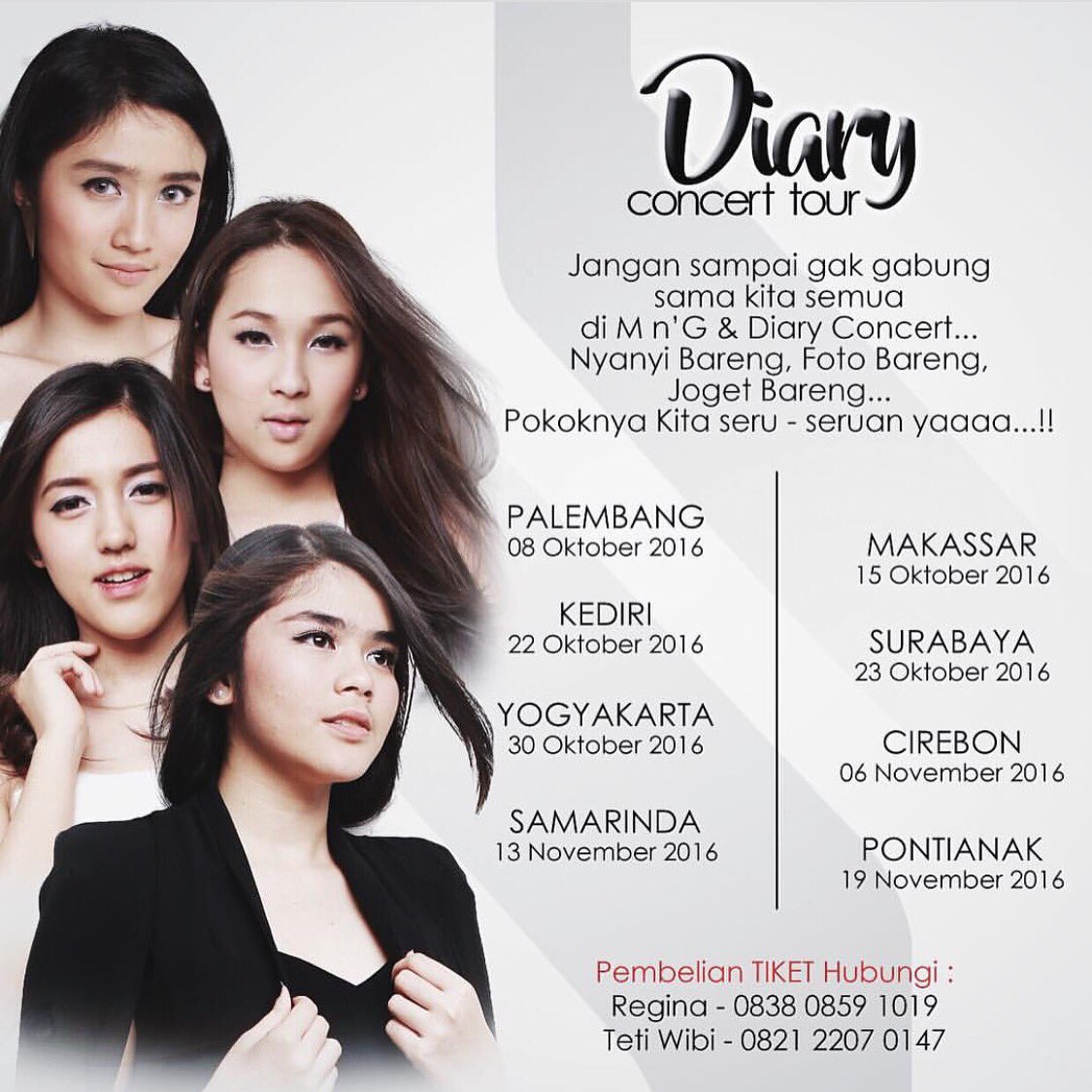 Hayuuukk semua blinkstar Yogyakarta, segera berburu tiket diary concertnya BLINk, udah makin deket oktober loh ❤️❤️