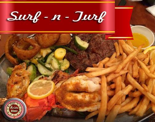 Bet'cha can't eat all of this!

Menu: buff.ly/2bS3xxn

#MariettaDiner #SurfNTurf