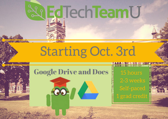 edtechteam's tweet photo. Explore the power of @GoogleForEdu Drive and Docs in your PJS! Join online today! https://t.co/8dMmySYzIq #mschat #gafechat https://t.co/cT9mV8u0p1