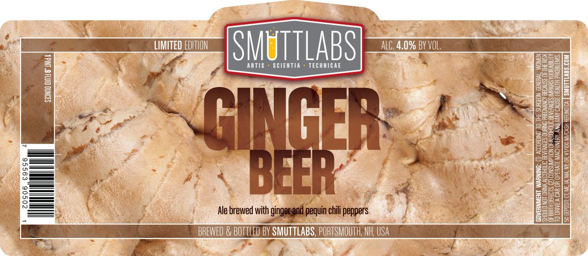 smuttynosebeer's tweet photo. Get spicy on Saturday! #Smuttlabs Ginger Beer will be available to the world at the brewery. BONUS: Gingers save 10% in the store!  #nhbeer https://t.co/CXIwh934N6