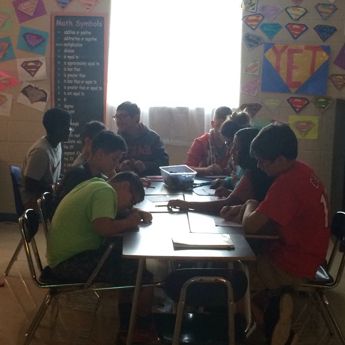 MsJMcCubbin's tweet photo. Teamwork makes the dream work!! π‘βοΈ #SCEmath #hgmsstrong @NISDGarcia https://t.co/KtVZRkJSnh