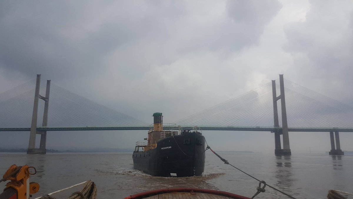 SS_Freshspring's tweet image. Freshspring has left Sharpness and is on her way to Bideford, for our arrival plans for tomorrow see ssfreshspring.co.uk/blog/entry/pla…