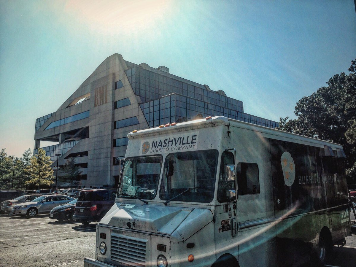 NashBurritoCo's tweet photo. Serving at @bmi today 11-1. Come get some #mmmburritos https://t.co/87EfLA3s3m