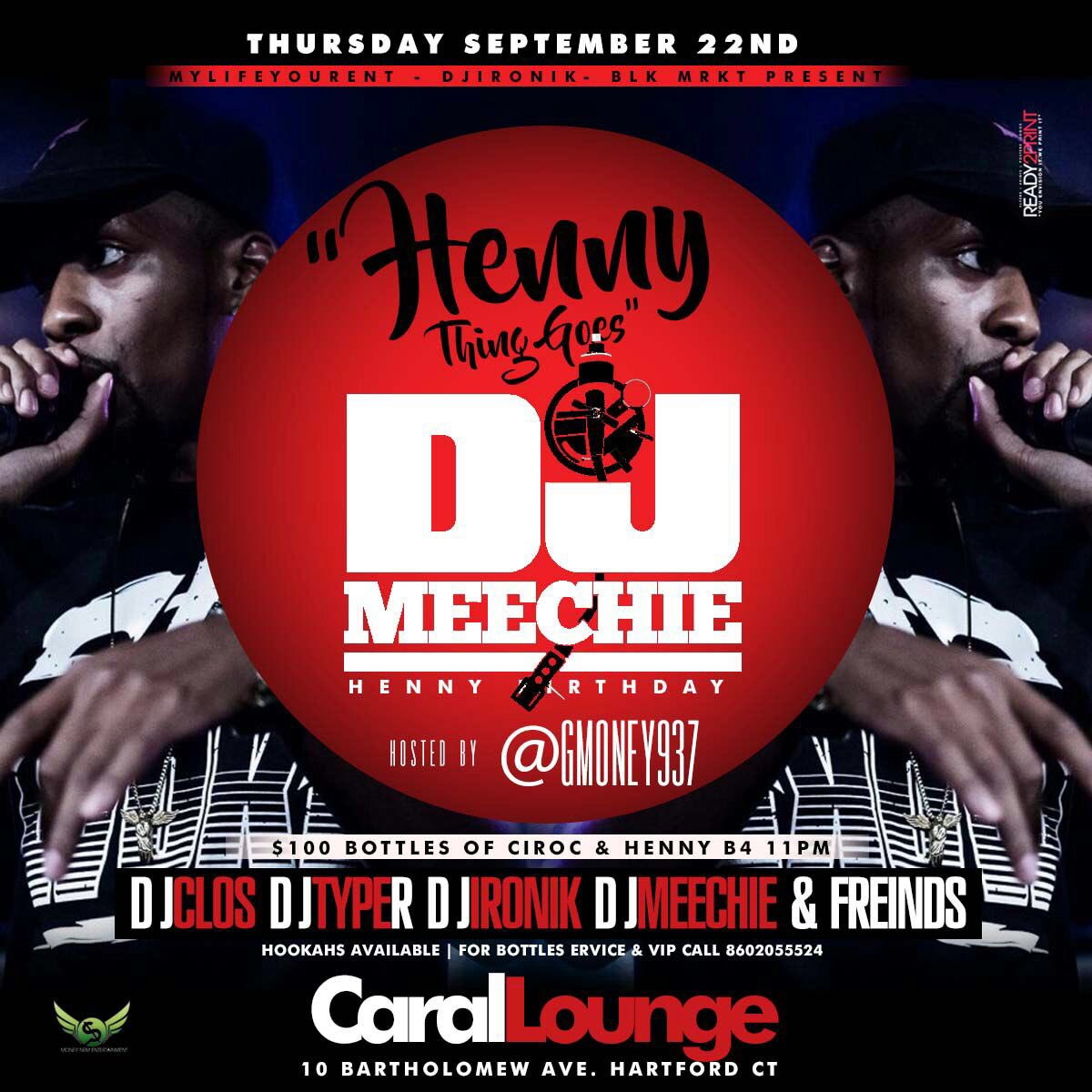 tramos1003's tweet photo. 🚨🚨🚨 #BDAYPARTYALERT THIS THURSDAY #HENNYTHINGGOES IM ACTIN UP #CARALLOUNGE !!! HOSTED BY MY BROTHER @gmoney937 https://t.co/HRmyN9SZqb