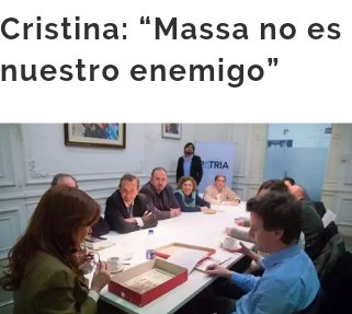 PPTenel13's tweet photo. CFK sentencia a @SergioMassa "MASSA ES UNO DE NOSOTROS QUE SE FUE".
El Peronismo FALSO, el cual la gente no quiere y por eso voto un cambio. https://t.co/guFaNnuhAL