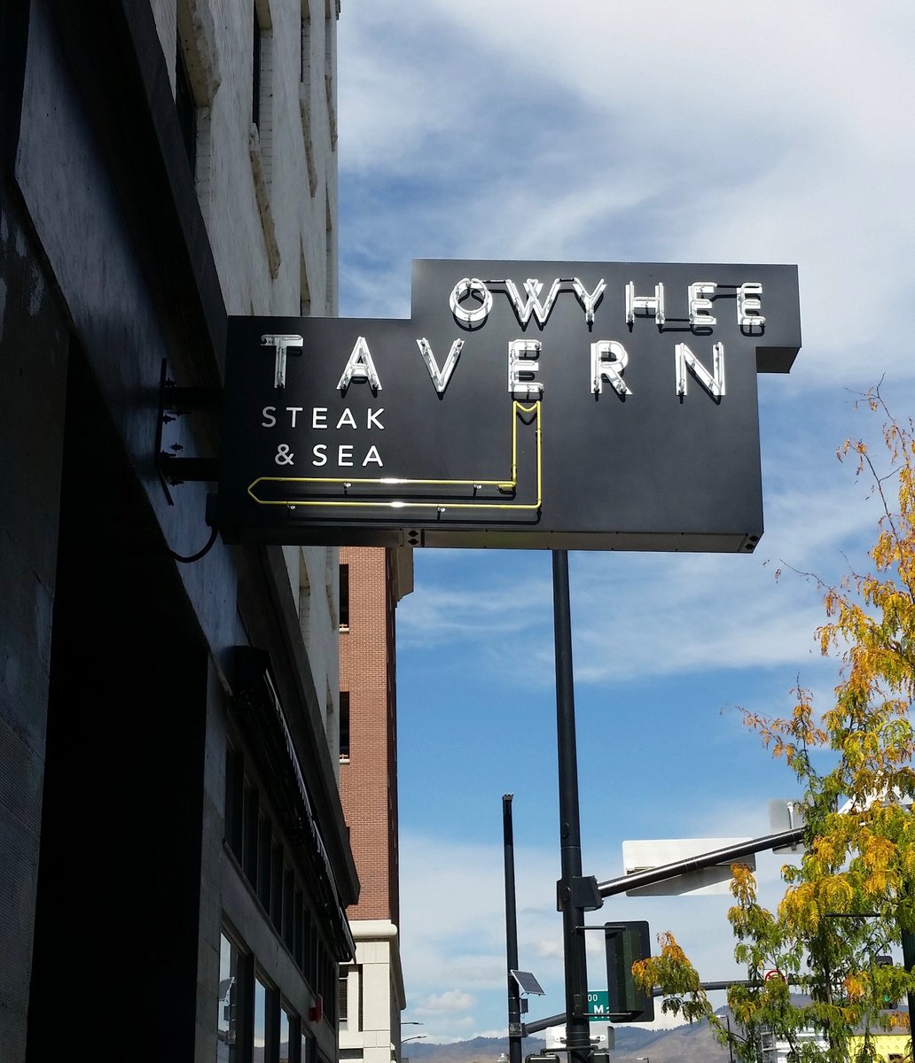The sign is up! There's a lot of beautiful progress and sneak peeks happening <a href="/OwyheeTavern/">Owyhee Tavern</a>. We can't wait for it to open Oct. 8th!