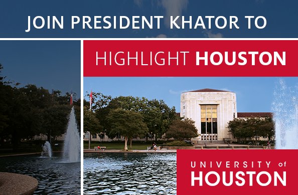 houstonalumni's tweet photo. President Khator is coming to Dallas, DC, &amp; NY! RSVP for the #HighlightHouston event by Oct. 12 here https://t.co/zkpRQ6GvYa #UHOnTheRoad https://t.co/clf5hEcs59