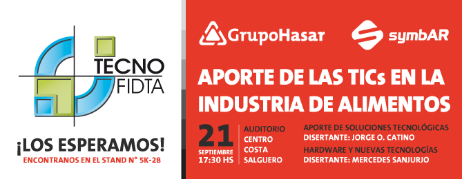GrupoHasar's tweet photo. Hoy Mercedes Sanjurjo, Gte Comercial de #Symbar participará de la Jornada de @Red_Alimentaria en #TecnoFIDTA. Los esperamos a las 17:30 hs https://t.co/GEqPU1nyXp