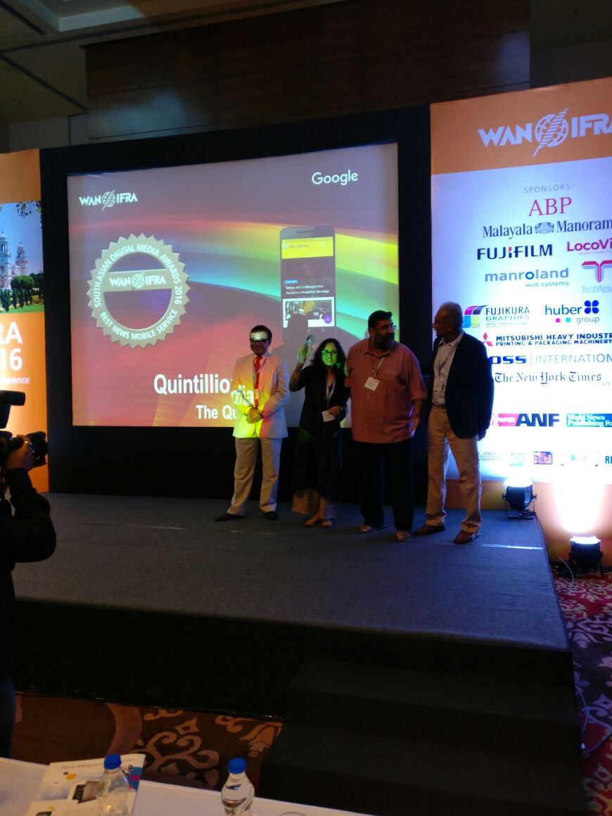 TheQuint's tweet photo. Congrats! @TheQuint's 'Wild West of UP' documentary wins a gold in the 'Best online video' in the South Asian Digital Media Awards 2016. https://t.co/UZ9BBx33HM