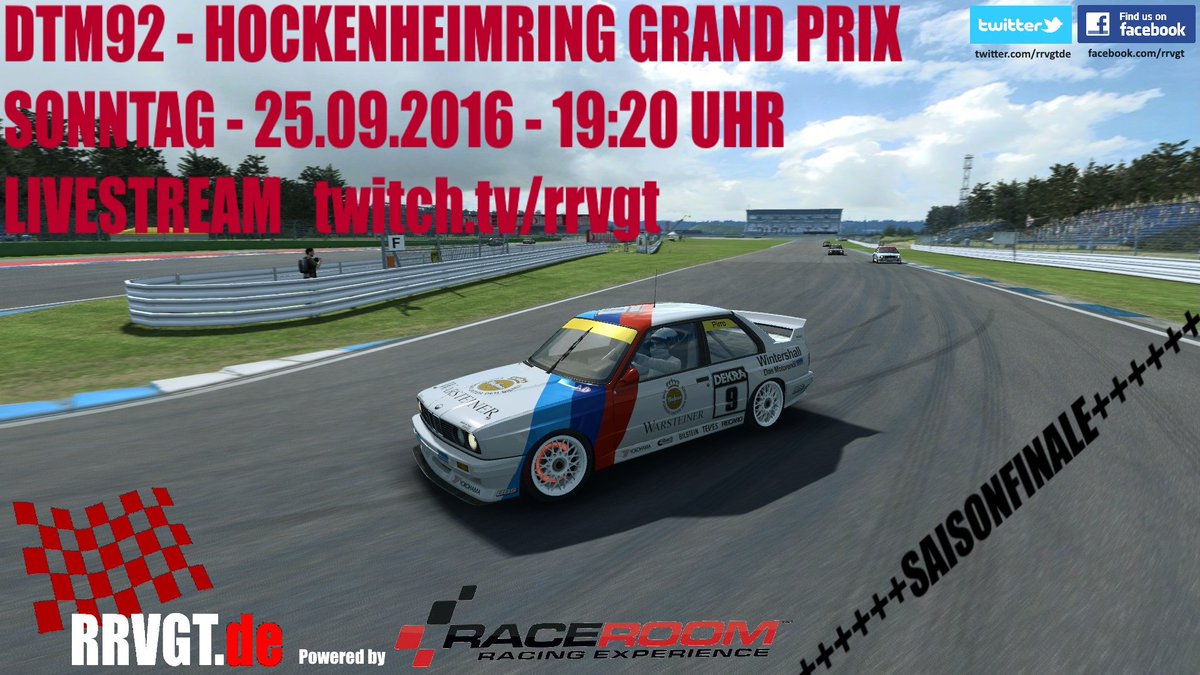 rrvgtde's tweet photo. Saison Finale DTM92-Hockenheim GP @raceroom https://t.co/GL4qGJJYUm