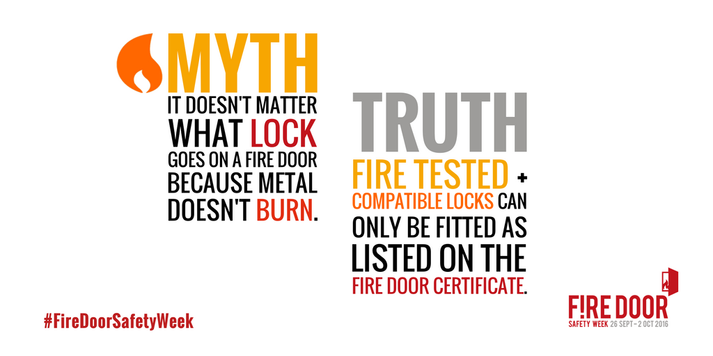 FDSafetyWeek's tweet photo. Time for an #architecturalironmongery #firedoormyth... https://t.co/rT2tSQDWrF