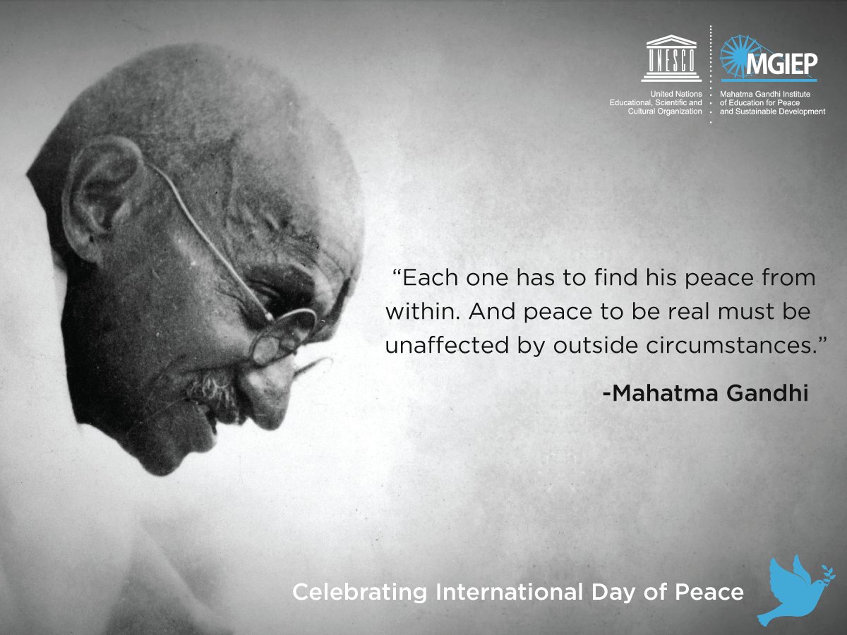 UNESCO_MGIEP's tweet photo. Although #peace may be elusive, it's not a mystery. 
Happy International Day of Peace! #PeaceDay https://t.co/bKPzo0Ipa0