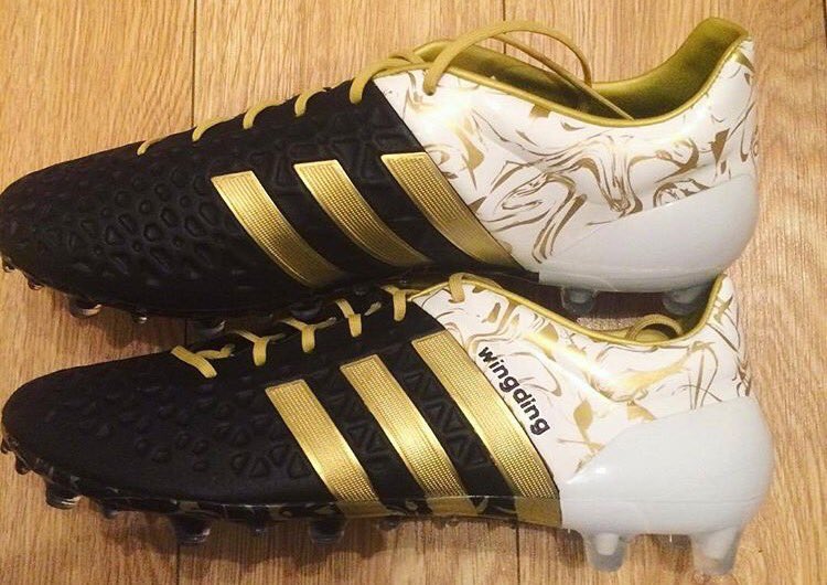 サッカースパイク Kohei Sblog Miadidas サッカースパイク エース15 1 Fg Ag 黒 金 白のカスタマイズカラー マイアディダス