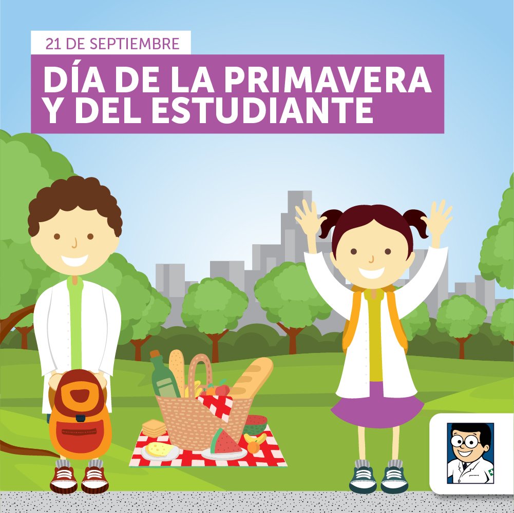Feliz día del estudiante y comienzo de la Primevera!