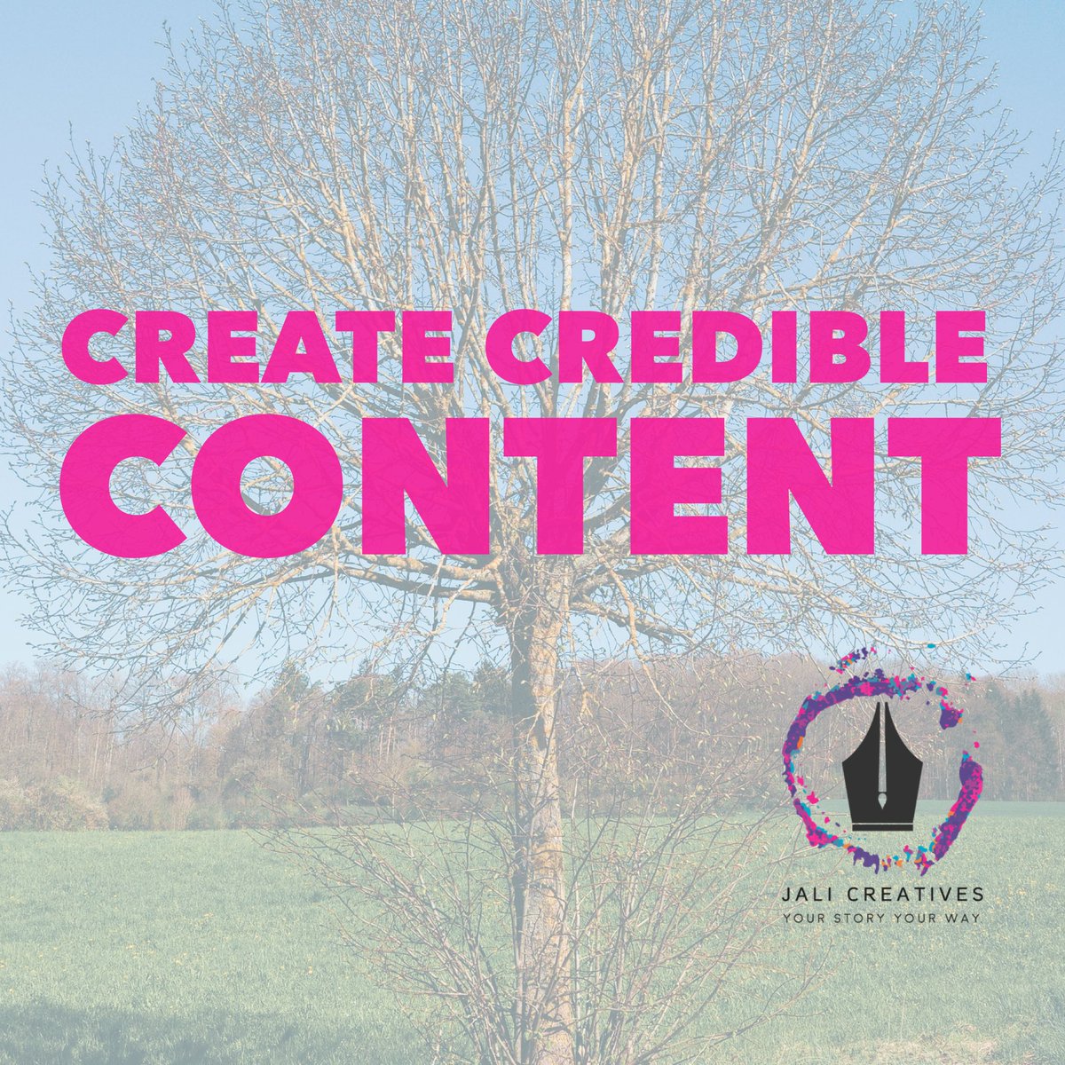 JaliCreatives's tweet image. Always do the research when creating content for your audience. Credibility is everything. #JaliCreatives #YourStoryYourWay #CredibleContent