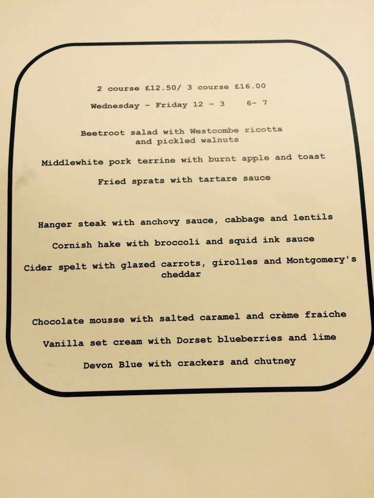 Open for lunch