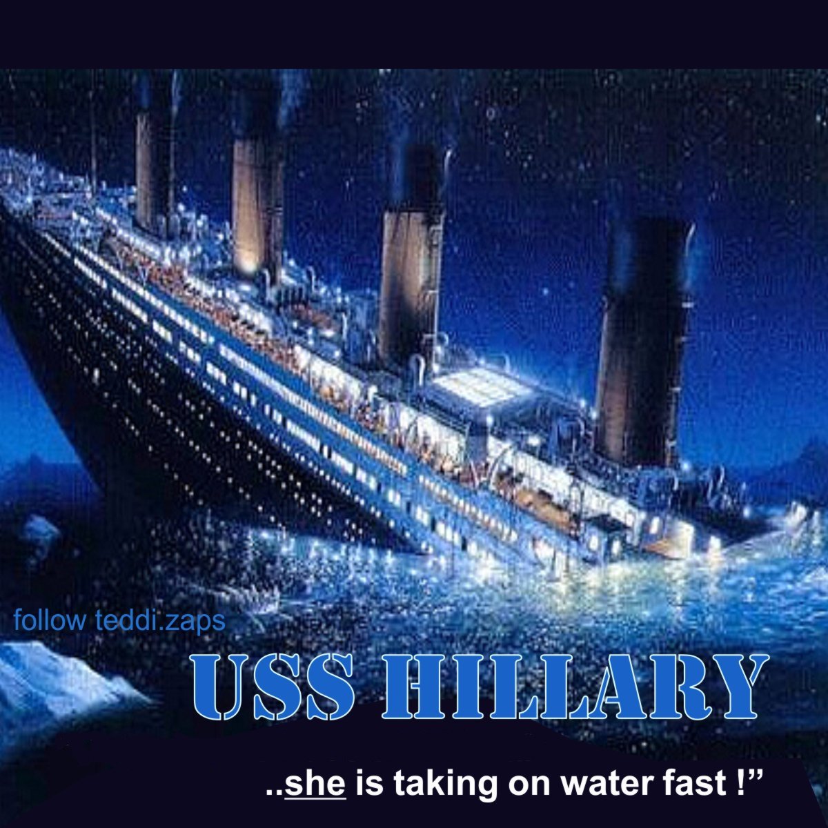 NoSurrender200's tweet photo. @jimbostj15 @Miami4Trump
Could be any of 3:
#HillarysHealth
#SinkingHillary
Clinton Machine/Lawyers Plotting an Escape for #StoneTear https://t.co/hWjyN3NdmE