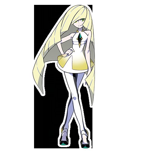 I really dig Lusamine's Black hair and Blue and Black dress. Makes her seem like she cooperates with team skull.