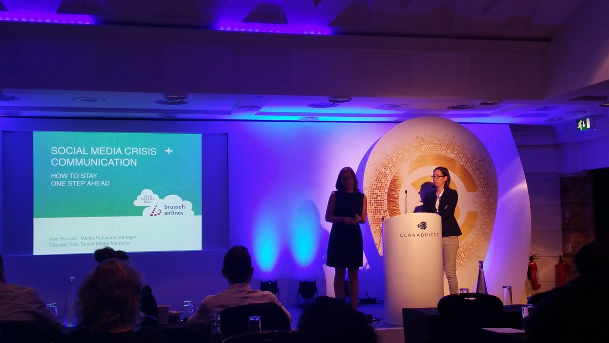 Social media in crisis...@flyingbrussels nice represented by <a href="/KimDaenen/">Kim Daenen</a> and <a href="/Clau_Tluk/">Claudia Tluk</a> #C316