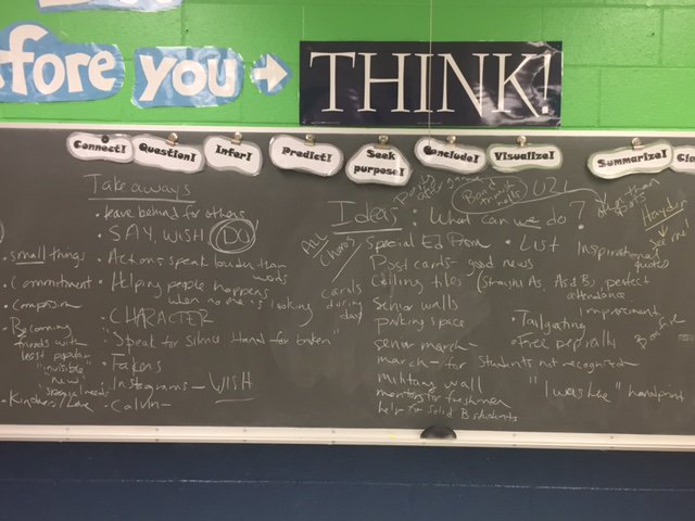 MsLucasLCB's tweet photo. Rachel's Challenge + The Harbor + 26 students +1 teacher +1 administrator = one AWESOME brainstorm! #LCBEnglish, #oneCCPS, #BetheU, #U2L https://t.co/7ZekWuR3Eb