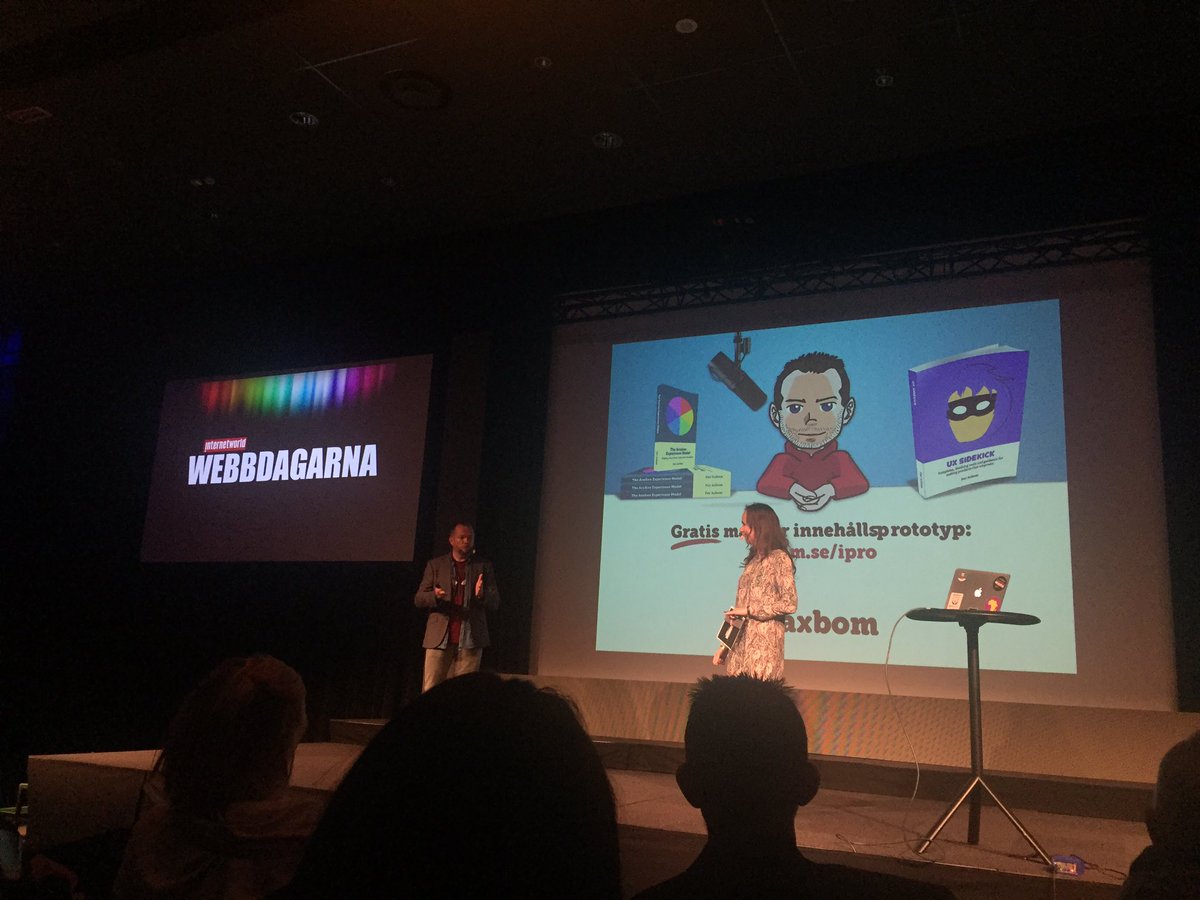 Lysande om att innehåll föregår design!#webbdagarna <a href="/axbom/">Per Axbom</a> Gratis mall för innehållsprototyp axbom.se/ipro