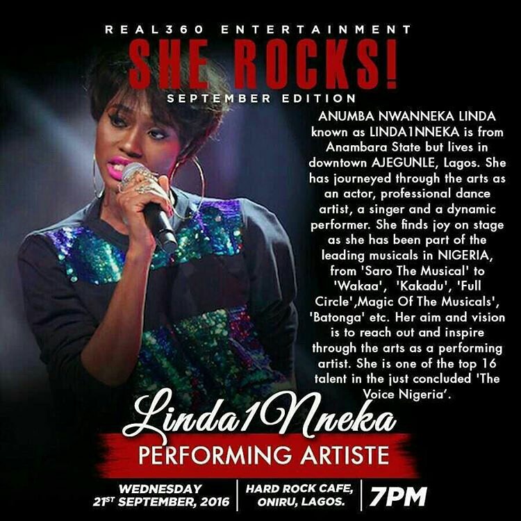 AirtelNigeria's tweet photo. Big S/O to @linda1nneka
We are super excited she's performing at SHE ROCKS tonight!
#SheRocksSeptember
Cc @sherocksng https://t.co/rZs2hZcp9w