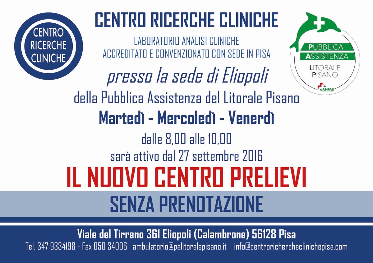 Palitorale's tweet photo. Dal 27 settembre per voi! #litoralepisano #marinadipisa #tirrenia #calambrone #pisa #livorno @PisaConnection https://t.co/SoA5OiclzQ