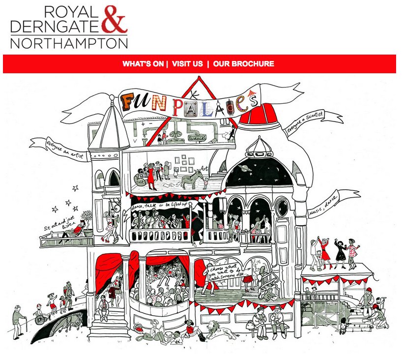 HelenCaldwel's tweet photo. Looking forward to joining the Fun Palaces at the Royal &amp; Derngate with our DLAB visitors @DLABerasmus @FunPalaces https://t.co/vSn5ucrztI https://t.co/3jCPgfUpEO