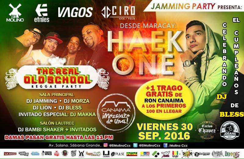 UNITEDFESTVZLA's tweet photo. La @JammingParty trae a @HAEKONE desde #mcy a la @larealoldschool Celebrando el cumpleaños de @titobless https://t.co/oaaH73WK9x #DanceHall