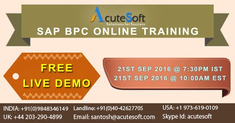 AcuteSoft's tweet image. Attend Free Live Demo Class on #SAPBPCOnlineTraining conducting by #AcuteSoft with RealTime Experts.For Regstation:goo.gl/azQTsA