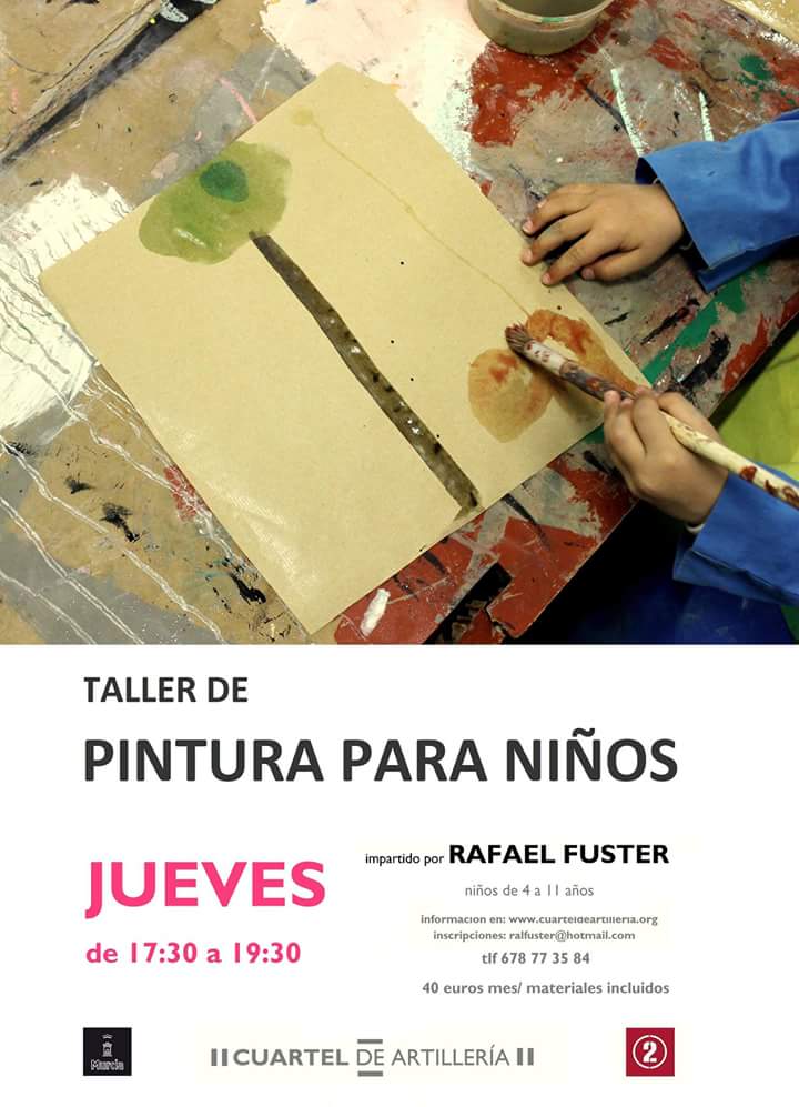 Piluromo's tweet photo. Mañana comienza el taller d Pintura para niños en el Pabellón 2 dl Cuartel d Artillería #RafaelFuster #planesmolones https://t.co/bieDuR10Qq
