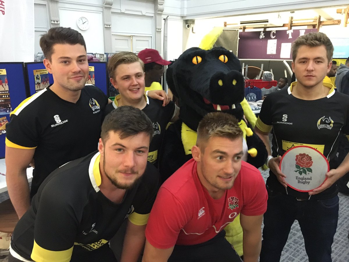 The #Dragons are here at Regents Street campus - come by and have a chat with us about Rugby! #UWSUFreshers #RFU