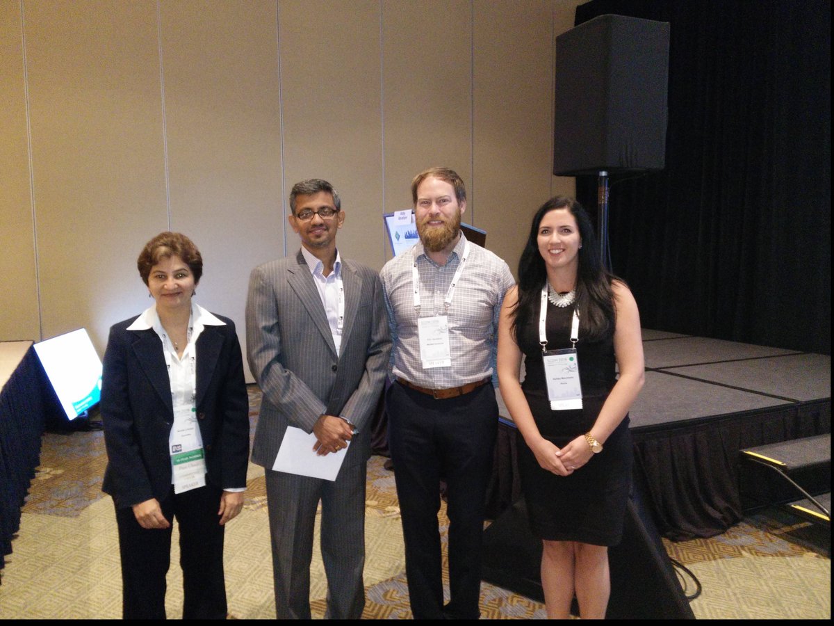 Algorics's tweet photo. Thank you to our #SCDM16 session speakers from @Roche, @Quintiles &amp; @MedNetSolutions for sharing their #riskbasedmonitoring experiences https://t.co/4c4xEbJDaU