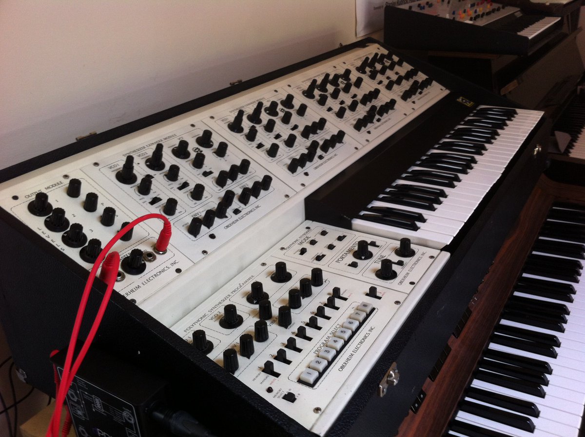 JonOpstad's tweet photo. Synths got serious in the studio. Three words: Oberheim Four Voice. #Oberheim #FVS1 #FourVoice https://t.co/P1mHix0ha8